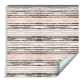 Wallpaper Horizontal Stripes - Pastel Colors Non-Woven 53x1000