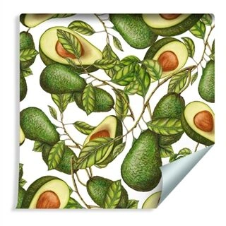 Wallpaper For The Kitchen - Healthy Avocados Non-Woven 53x1000
