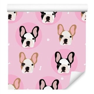 Wallpaper For Children - Dogs And Paws Non-Woven 53x1000
