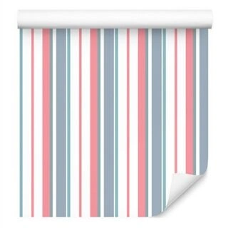 Wallpaper Colorful Vertical Stripes For A Living Room A Bedroom Non-Woven 53x1000