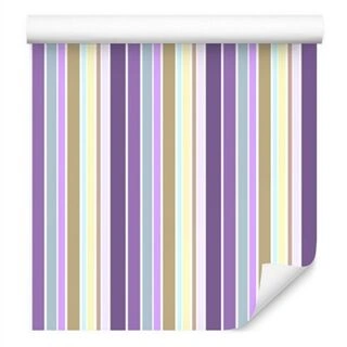 Wallpaper A Colorful Vertical Stripes Living Room Bedroom Non-Woven 53x1000