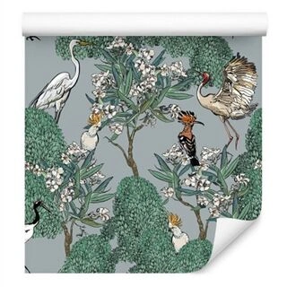 Wallpaper Beautiful Birds And Trees Non-Woven 53x1000