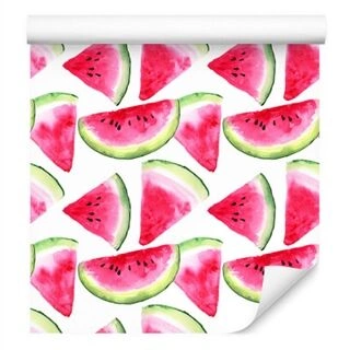 Wallpaper With Fruit Watermelons For Kitchen Dining Room Non-Woven 53x1000