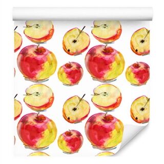 Wallpaper Apples Fruit For Dining Kitchen Non-Woven 53x1000