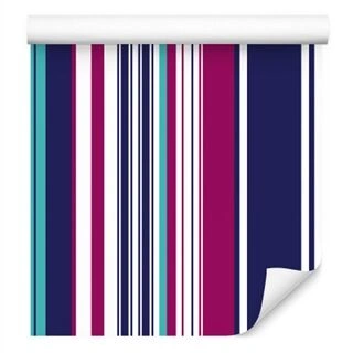 Wallpaper Colorful Vertical Stripes For Living Room Non-Woven 53x1000