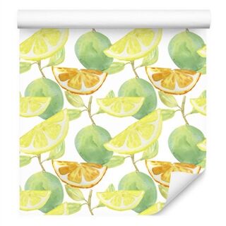Wallpaper Lemon Fruit And Orange For The Kitchen Non-Woven 53x1000