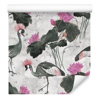 Wallpaper Beautiful Birds And Flowers Non-Woven 53x1000