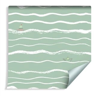 Wallpaper Stripes - Irregular Waves Non-Woven 53x1000