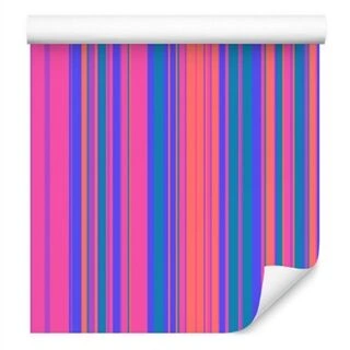 Wallpaper Office Salon In Modern Colorful Stripes Non-Woven 53x1000