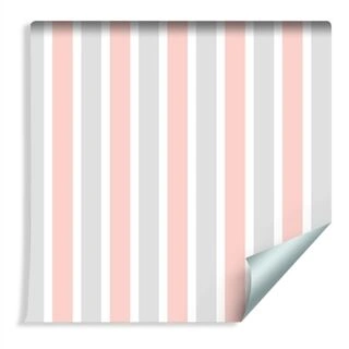 Wallpaper Stripes In Pastel Colours Non-Woven 53x1000