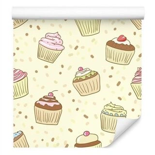 Wallpaper Sweet Cupcakes Non-Woven 53x1000