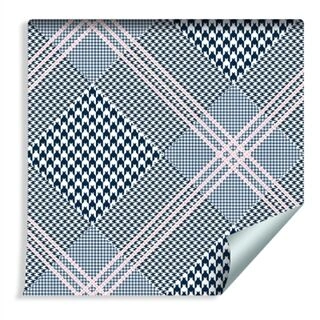 Wallpaper Stylish Checkered Pattern Non-Woven 53x1000