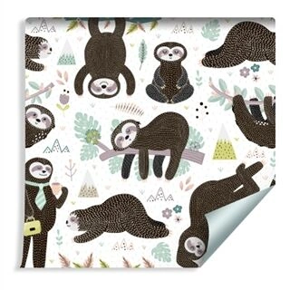 Wallpaper For Children - Sleeping Sloths Non-Woven 53x1000