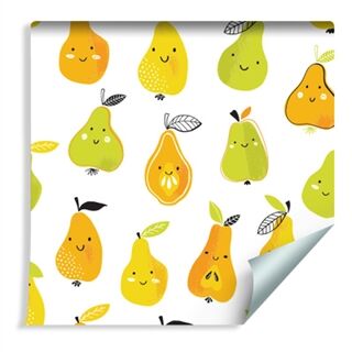 Wallpaper For Children - Colorful Happy Pears Non-Woven 53x1000