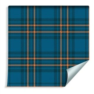 Wallpaper Fashionable Colorful Scottish Check Pattern Non-Woven 53x1000