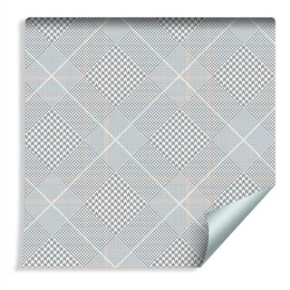 Wallpaper Stylish Gray Check Non-Woven 53x1000
