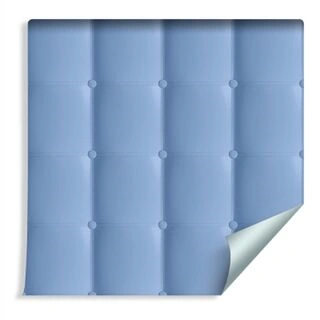 Wallpaper Blue Quilted Pattern Non-Woven 53x1000
