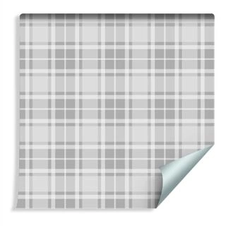 Wallpaper Classic Gray Scottish Plaid Non-Woven 53x1000