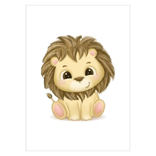 Plakat - Watercolor lion