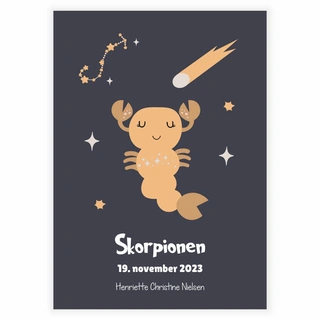 Personlig Stjernetegn Skorpionen- Plakat