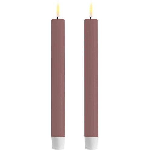 Real Flame LED Kronelys - H: 24 cm (Light purple)