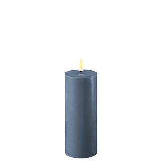 Real Flame LED Bloklys - 5 x 12,5 cm (Ice blue)