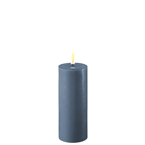 Real Flame LED Bloklys - 5 x 10 cm (Ice blue)