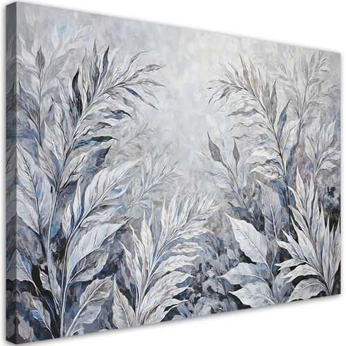 Lærred print, Blade Abstrakt Botanisk - (120x80)