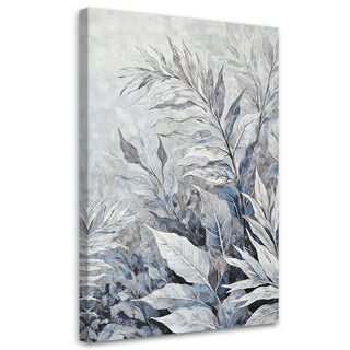 Lærred print, Blade Abstrakt Botanisk - (40x60)
