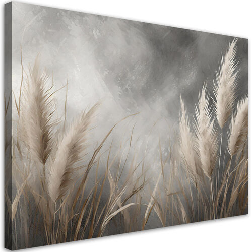 Lærred print, græs, natur, botanik - (60x40)