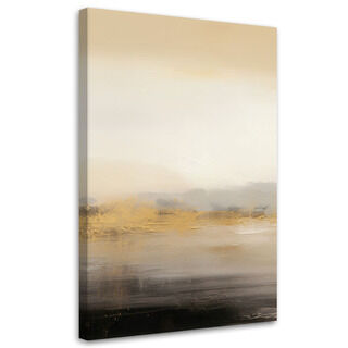 Lærred print, Abstrakt tekstur Lofts Beige - (80x120)