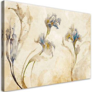 Lærred print, Iris akvarel