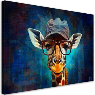 Lærred print, Pop Art giraf