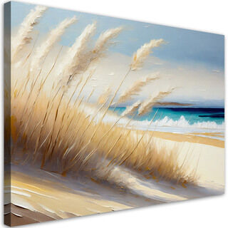 Lærred print, Strand klitter