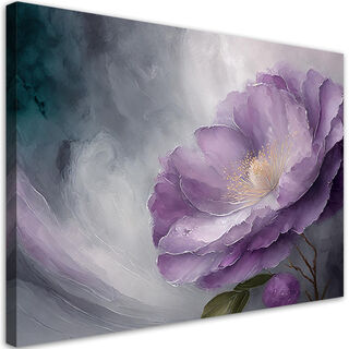 Lærred print, Blomst