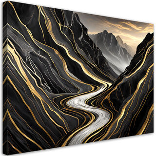 Lærred print, Abstrakt landskab