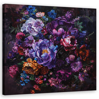 Lærred print, Buket blomster