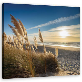 Lærred print, Strand Hav Natur