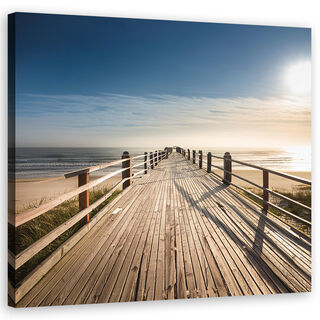Lærred print, Strand Hav Natur