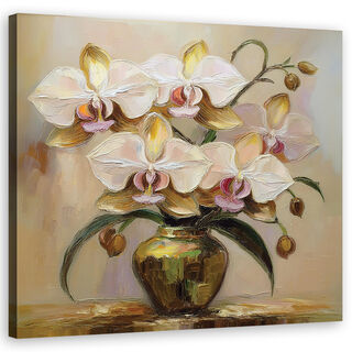 Lærred print, Buket blomster i en vase