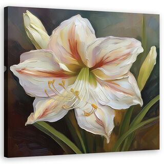 Lærred print, Blomsterlilje botanicals