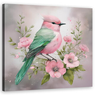 Lærred print, Dyr Shabby Chic fugl