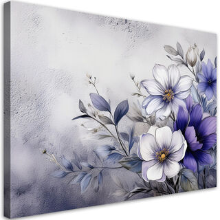 Lærred print, Blomster Natur Lilla