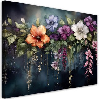 Lærred print, Blomster Botanik Planter