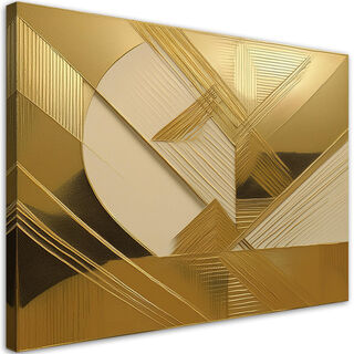 Lærred print, Guld Glamour Abstraktion