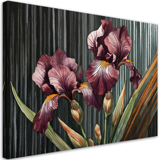 Lærred print, Abstraktion af blomster