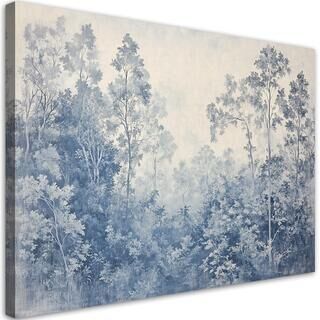 Lærred print,  Skovtræer natur