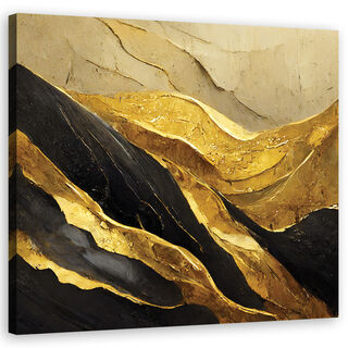 Lærred print, Guld Glamour Abstrakt