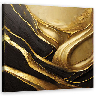 Lærred print, Glamour guld abstrakt