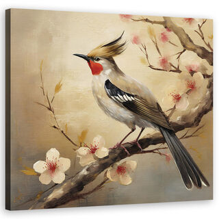 Lærred print, Fugle Dyr Blomster Natur